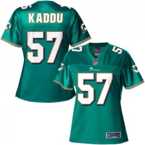 Pro Line Women's Miami Dolphins Josh Kaddu Team Color Jersey