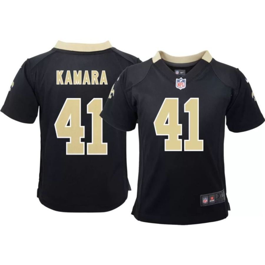 Nike Toddler New Orleans Saints Alvin Kamara #41 Black Game Jers