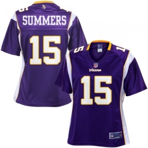 Pro Line Women's Minnesota Vikings Chris Summers Team Color Jers