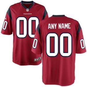 Nike Houston Texans Custom Game Jersey - Red