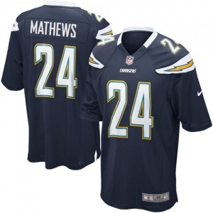 Nike Ryan Mathews San Diego Chargers Game Jersey - Navy Blue