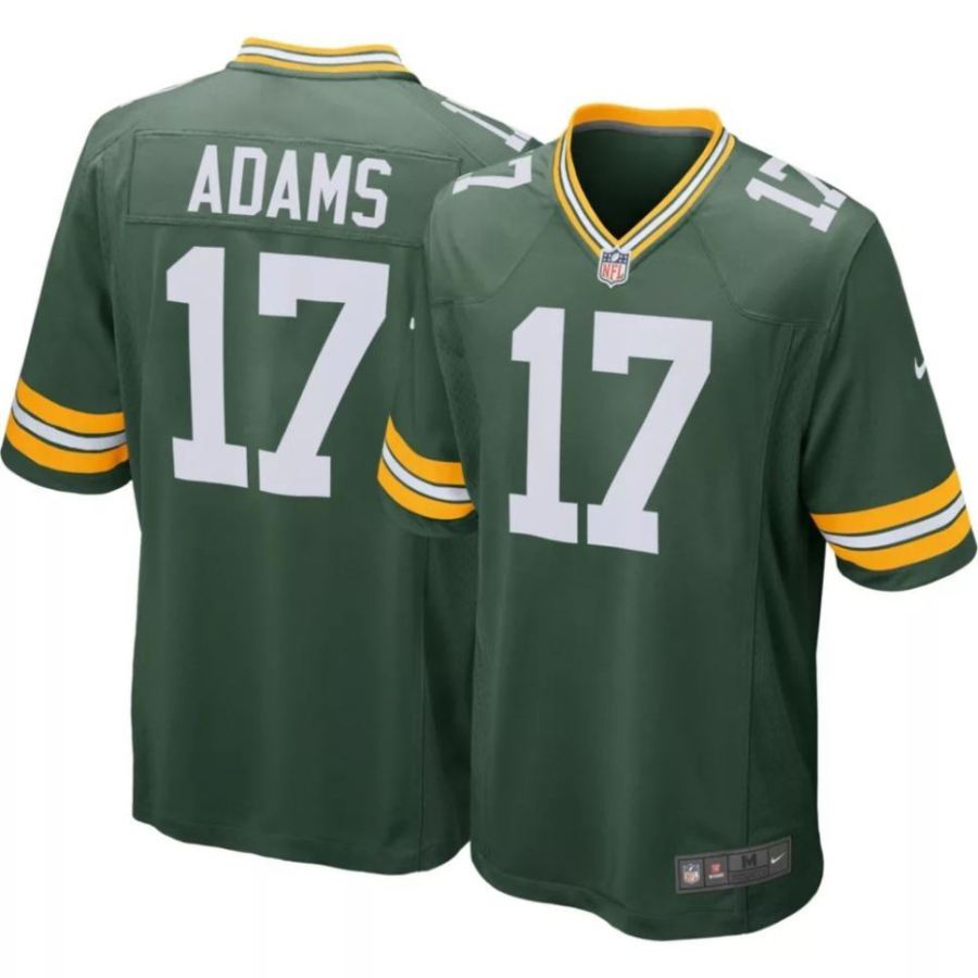 Nike Men's Green Bay Packers Davante Adams #17 Green Game Jersey