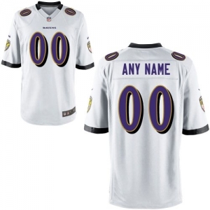 Nike Men's Baltimore Ravens Customized White Game Jersey