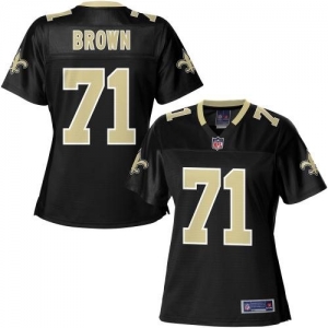 Pro Line Women's New Orleans Saints Charles Brown Team Color Jer