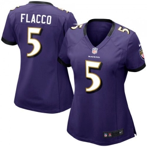 Nike Joe Flacco Baltimore Ravens Women's Game Jersey - Purple