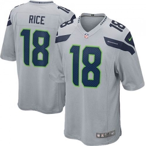 Nike Sidney Rice Seattle Seahawks Youth Game Jersey - Gray