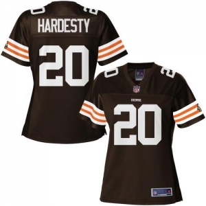 Pro Line Women's Cleveland Browns Montario Hardesty Team Color J