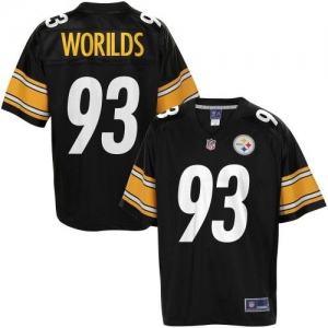 Pro Line Men's Pittsburgh Steelers Jason Worilds Team Color Jers