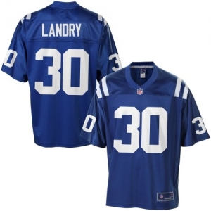 Pro Line Men's Indianapolis Colts Laron Landry Team Color Jersey