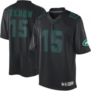 Nike Tim Tebow New York Jets Impact Twill Jersey - Black