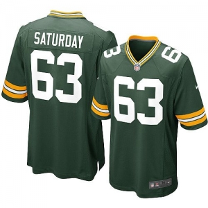 Nike Jeff Saturday Green Bay Packers Youth Game Jersey - Green