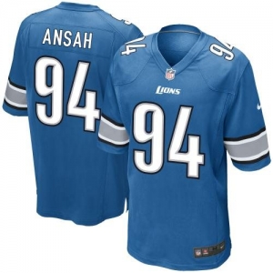 Nike Ziggy Ansah Detroit Lions 2013 NFL Draft #1 Pick Game Jerse