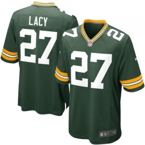 Nike Eddie Lacy Green Bay Packers 2013 NFL Draft Game Jersey - G