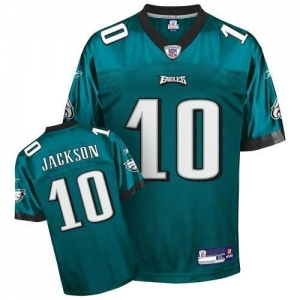 Reebok Philadelphia Eagles #10 DeSean Jackson Green Replica Foot