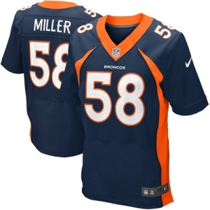 Nike Von Miller Denver Broncos Elite Jersey - Navy Blue