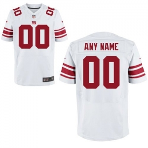 Nike New York Giants Customized Elite Jersey - White