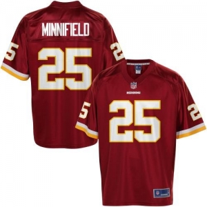 Pro Line Men's Washington Redskins Chase Minnifield Team Color J