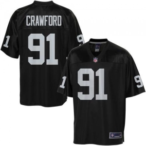 Pro Line Men's Oakland Raiders Jack Crawford Team Color Jersey