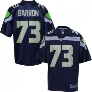 Pro Line Men's Seattle Seahawks Alex Barron Team Color Jersey