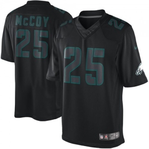 Nike LeSean McCoy Philadelphia Eagles Impact Twill Jersey - Blac