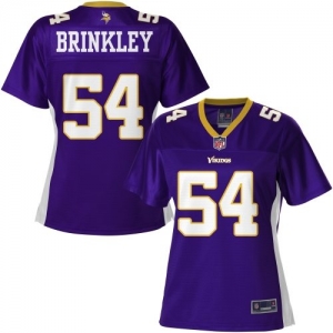 Pro Line Women's Minnesota Vikings Jasper Brinkley Team Color Je