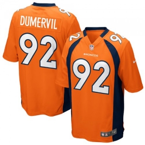 Nike Elvis Dumervil Denver Broncos Game Jersey - Orange