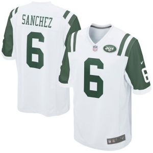 Nike Mark Sanchez New York Jets Game Jersey - White