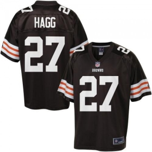 Pro Line Men's Cleveland Browns Eric Hagg Team Color Jersey