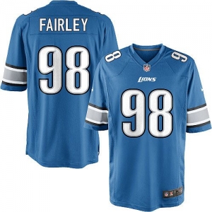 Nike Nick Fairley Detroit Lions Youth Game Jersey - Light Blue