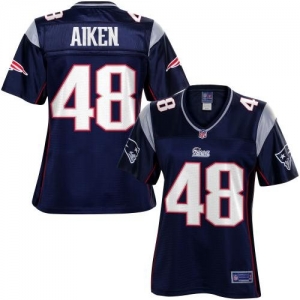 Pro Line Women's New England Patriots Danny Aiken Team Color Jer