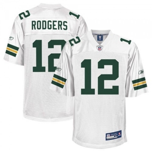 Reebok Aaron Rodgers Youth Green Bay Packers Replica Jersey - Wh