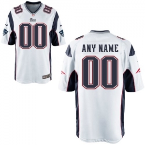 Nike Men's New England Patriots Customized White Game Jersey