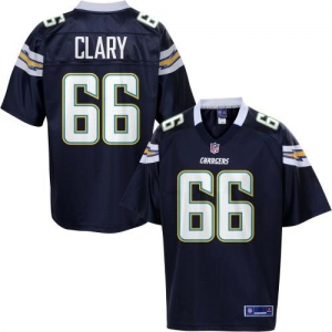 Pro Line Men's San Diego Chargers Jeromey Clary Team Color Jerse