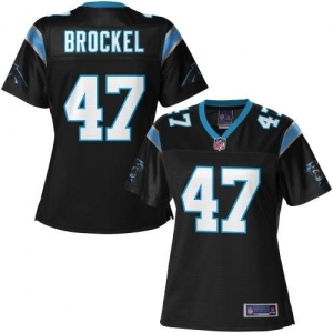 Pro Line Women's Carolina Panthers Richie Brockel Team Color Jer