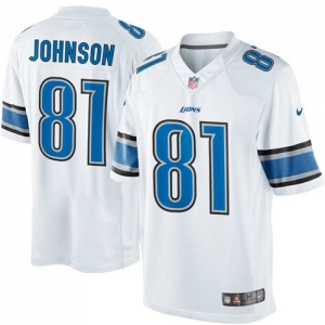 Nike Calvin Johnson Detroit Lions The Limited Jersey - White