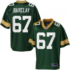 Pro Line Men's Green Bay Packers Don Barclay Team Color Jersey