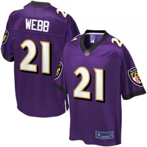 Pro Line Men's Baltimore Ravens Lardarius Webb Team Color Jersey