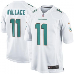 Nike Mike Wallace Miami Dolphins New 2013 Game Jersey - White