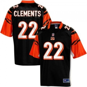 Pro Line Men's Cincinnati Bengals Nate Clements Team Color Jerse