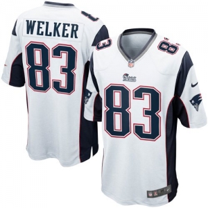 Nike Wes Welker New England Patriots Game Jersey - White