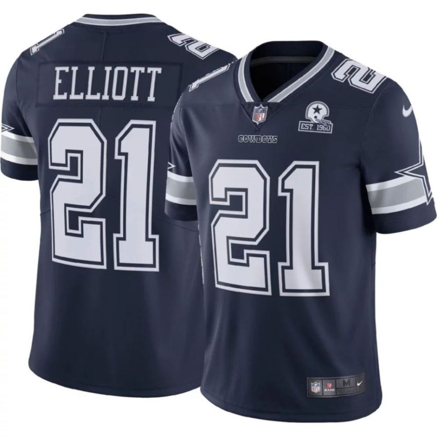 Nike Men's Dallas Cowboys Ezekiel Elliott #21 60th Anniversary N