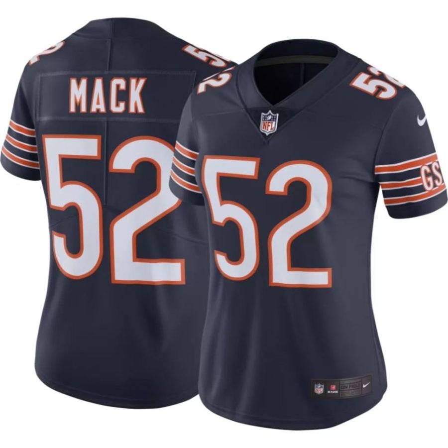 Nike Women's Chicago Bears Khalil Mack #52 Navy Limited Jersey