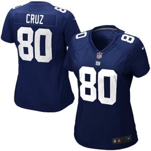 Nike Victor Cruz New York Giants Ladies Game Jersey - Royal Blue