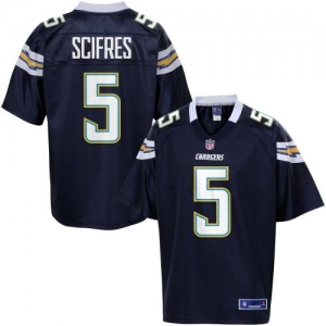 Pro Line Men's San Diego Chargers Mike Scifres Team Color Jersey