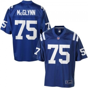 Pro Line Men's Indianapolis Colts Mike McGlynn Team Color Jersey