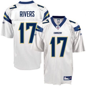 Reebok NFL Equipment San Diego Chargers #17 Philip Rivers White