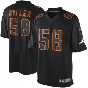 Nike Von Miller Denver Broncos Impact Twill Jersey - Black