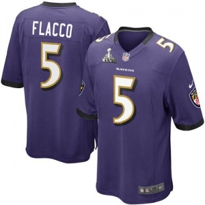 Nike Joe Flacco Baltimore Ravens Youth Super Bowl XLVII Game Jer