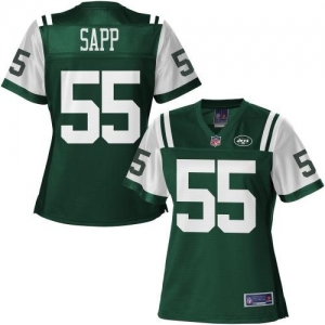 Pro Line Women's New York Jets Ricky Sapp Team Color Jersey