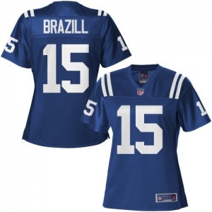 Pro Line Women's Indianapolis Colts LaVon Brazill Team Color Jer